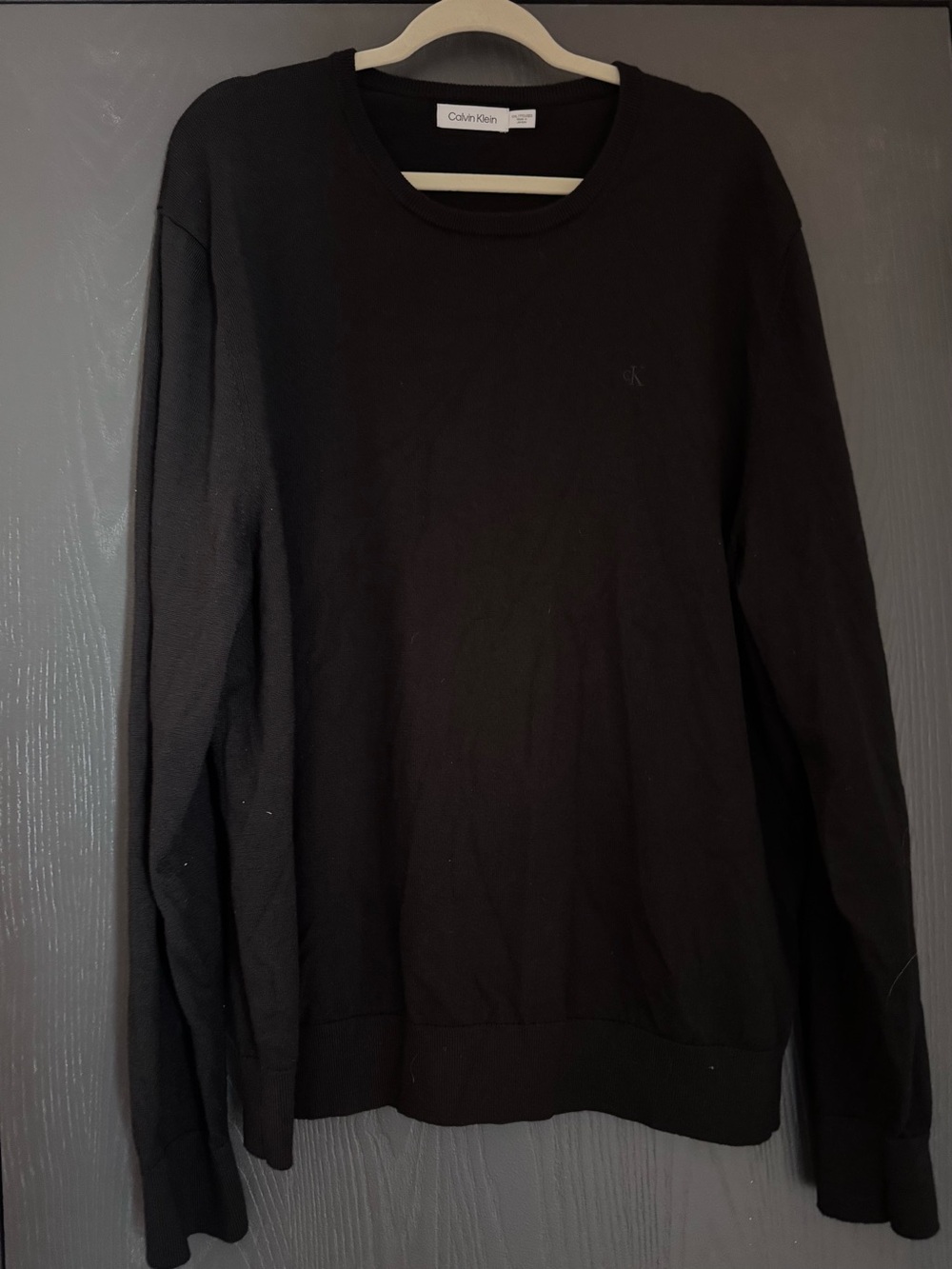 Calvin Klein Men’s XXL Black Crewneck Pullover Sweater